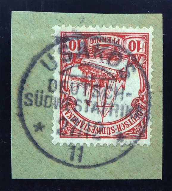 Dt. SW-Afrika Stpl.; "USAKOS DSWA 27/12/11", K1 10 Pfg., Luxus-BrfSt, MiNr. 26a