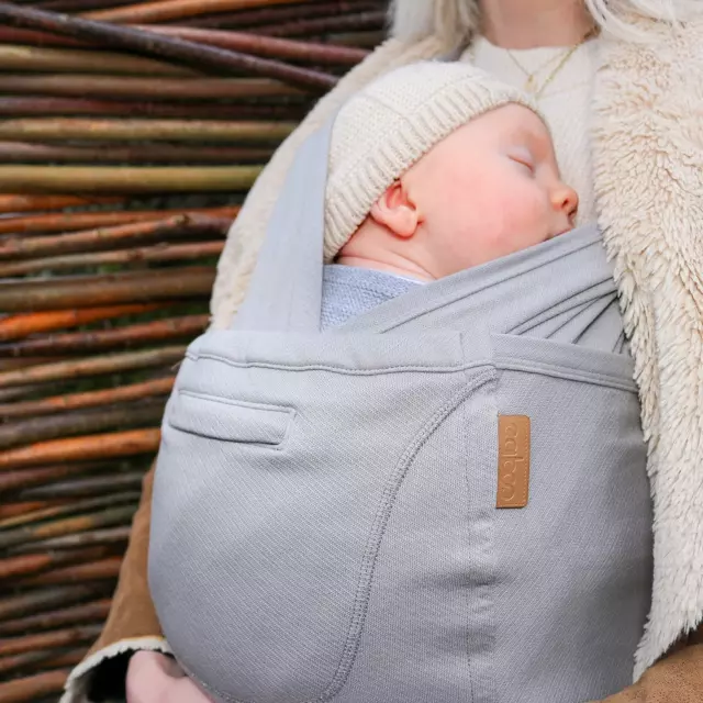 Close Caboo - Organic Cotton Adjustable Baby Carrier Porpoise Free UK Shipping