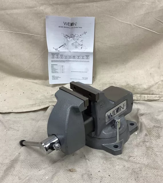 WILTON 744 Combination Vise Std Duty Enclosed 4" Jaw Face Wd 4 1/2" Max Jaw Open