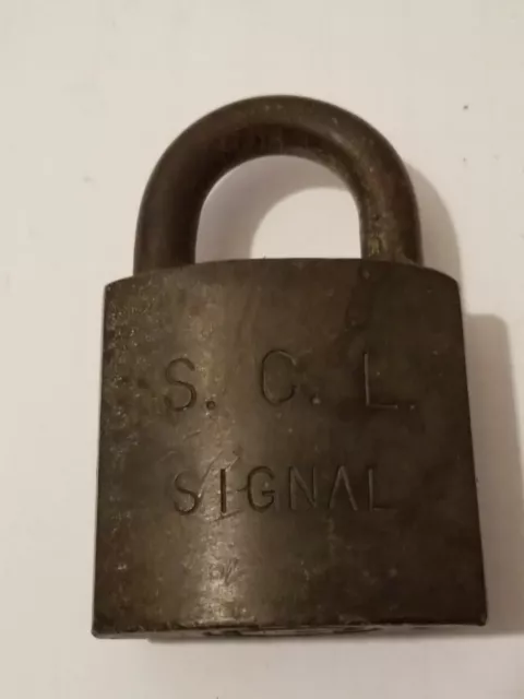 SCL Seaboard Coast Line Railroad Brass Obsolete