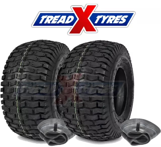 Two 16x6.50-8 Tyre turf & grass tyre for lawn mower & garden tractor 16x650-8