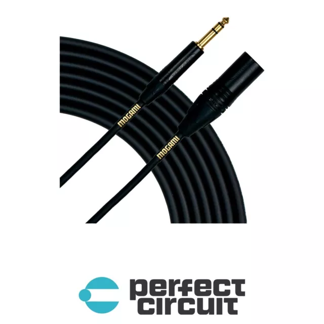 Mogami Gold-TRSXLRM-10 10FT 1/4" TRS to XLRM CABLE - NEW - PERFECT CIRCUIT