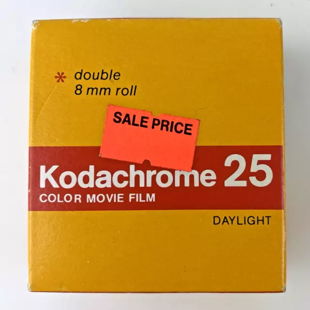 NEW 1986 KODAK KODACHROME 25 COLOR MOVIE FILM Double 8mm Roll 25 ft EXPIRED