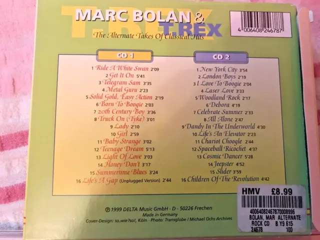 Marc Bolan and T.Rex. The Alternate Takes of Classical Hits (2 CDs)