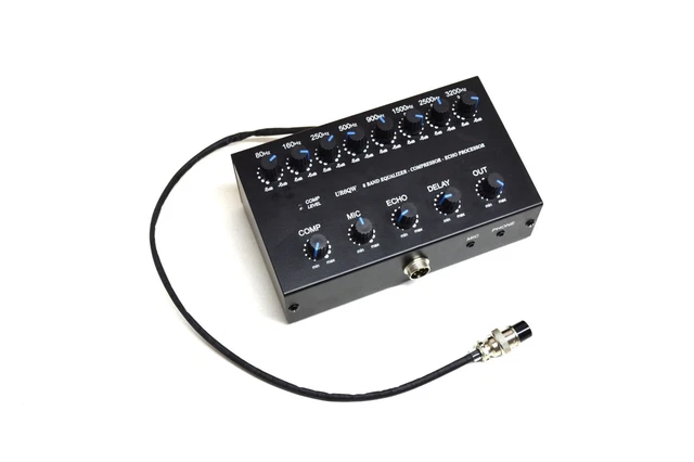 Égaliseur Sonore 7 Bandes Voiture - Interface 3,5mm, Double Canal, Alimentation 5-12V, Alliage Aluminium