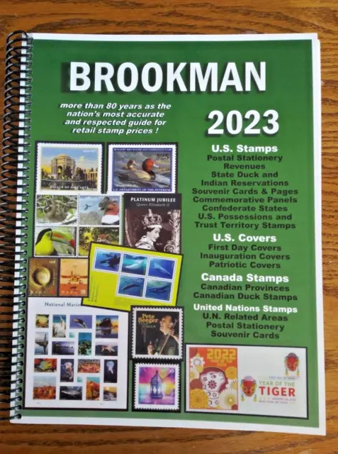 2023 Brookman Price Guide, US, Canada, UN Postage Stamps & Cover Catalogue