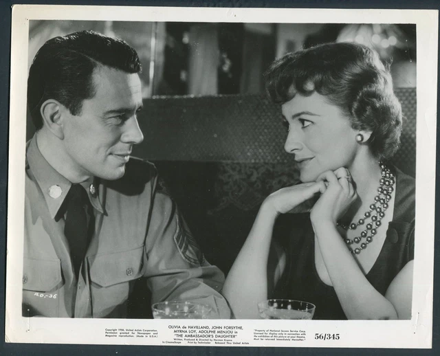 JOHN FORSYTHE OLIVIA DE HAVILLAND in The Ambassador's Daughter '56 NECKLACE