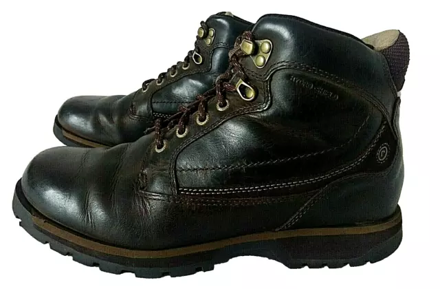 ROCKPORT XCS WATERPROOF Hydroshield Boots Mens UK 8/W Brown Leather ...