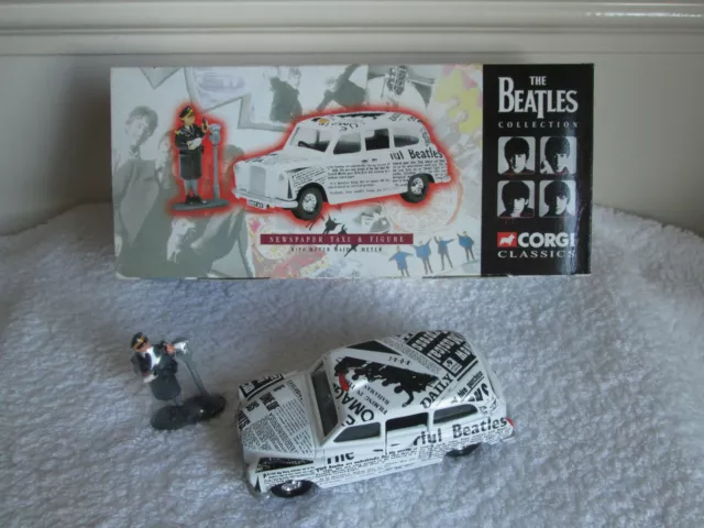 Corgi Classics Beatles Collection '97 Newspaper Taxi & Meter Maid Boxed Complete
