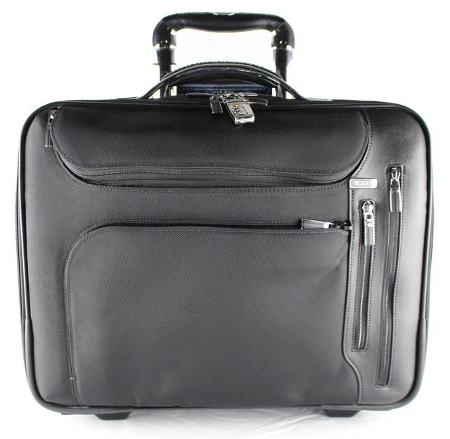 TUMI Arrive 'Laguardia' Black Nylon Wheeled Briefcase - 25603D