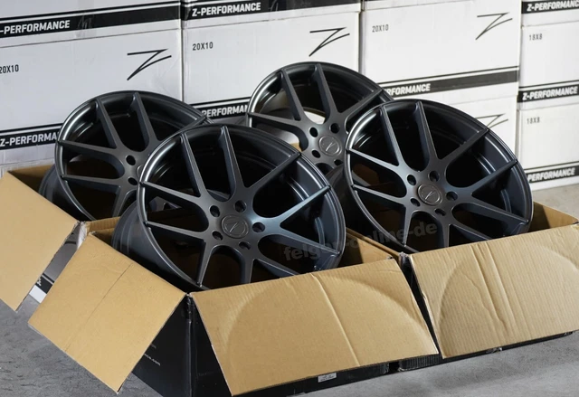 Z Performance Wrapped Z-PERFORMANCE ZP7 ZP07 Gunmetal 4 Felgen 8,5x19 + 9,5 x 19 Zoll BMW 5er ...