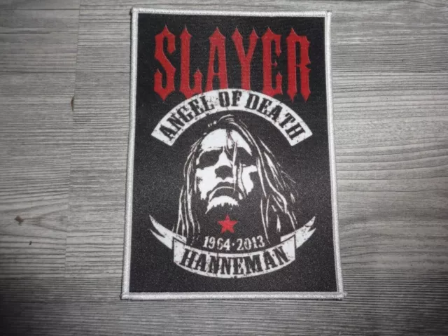 Hanneman Slayer XL Patch Aufnäher Kutte Thrash Metal Angel Of Death Exodus 10x14