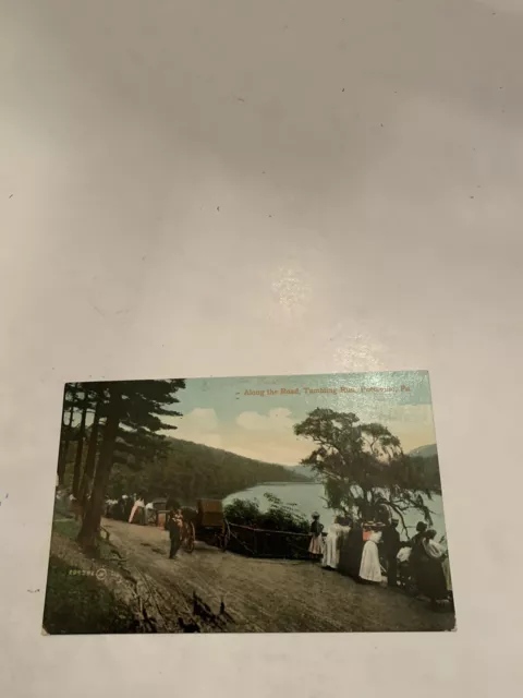 Postcard Along The Road, Tumbling Run, Pottsville, PA 1908 People