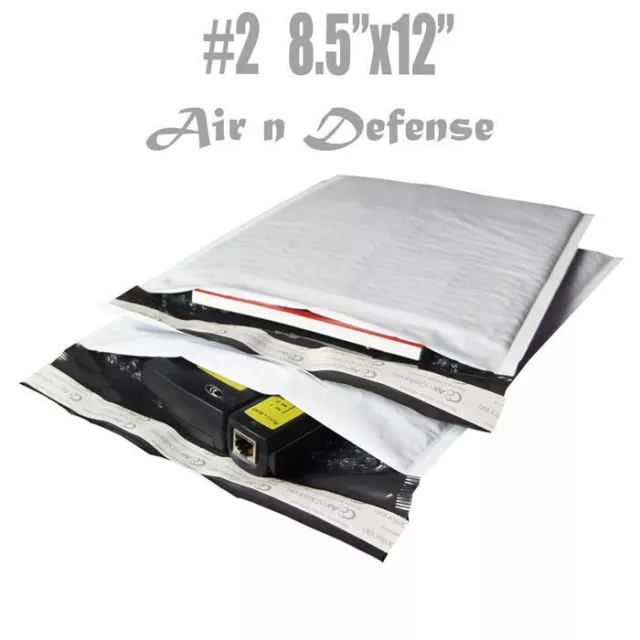200 #2 8.5x12 Poly Bubble Padded Envelopes Mailers Shipping Bags AirnDefense