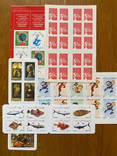 Lot De Carnets France Neufs Dont TVP Sous Faciale - Collection Philatélie - Format Lot