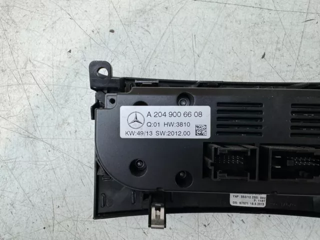 Mercedes C Klasse W204 W218 Klima bedienteil Bedienfeld Regelung  A2049006608 2