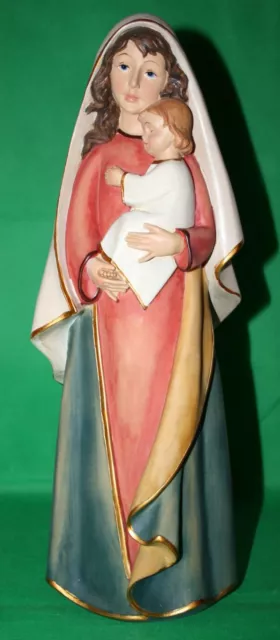 Dekoration Figur Maria mit Kind moderne Ausführung 39,5 cm h Polyresin DekoFigur