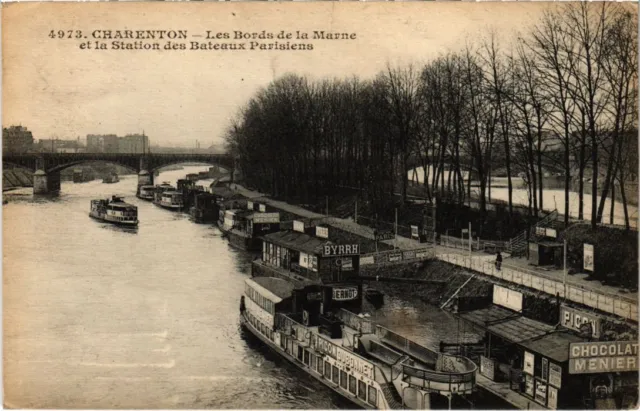 CPA AK Charenton Les Bords de la Marne et la Station FRANCE (1282198)