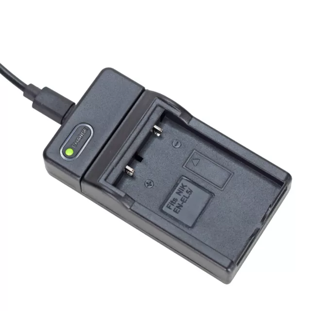 SLIM EN-EL5 Battery Charger for Nikon Coolpix P3 P4 P80 P90 P100 P500 P510 P520