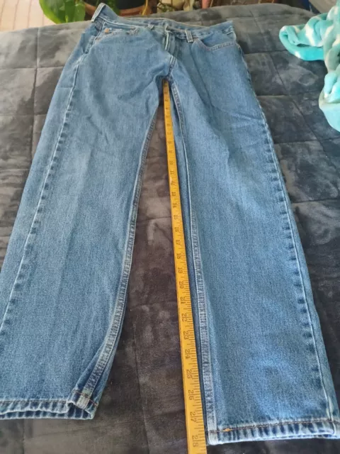 Levis 505 Jeans Mens 30X30 Blue Regular Fit Straight Leg 5 Pockets Denim NEW B10