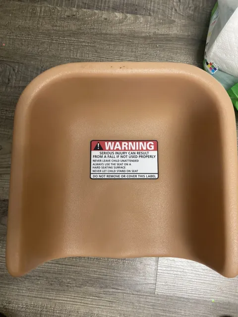Child Table Plastic Booster Seat Brown