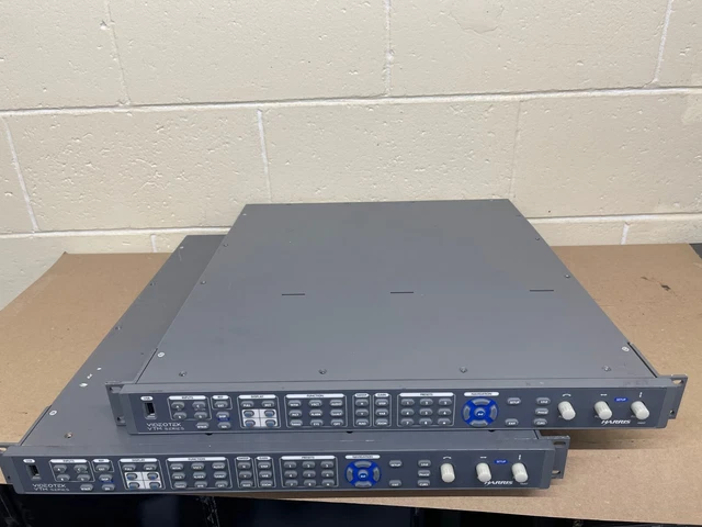 *LOT of 2* Harris Videotek VTM-4100 PKG Waveform Vector Monitor VTM4100PKG