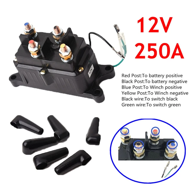 12V 250A Électrique ATV Relais de solénoïde de treuil pour Ramsey WarnSuperwinch