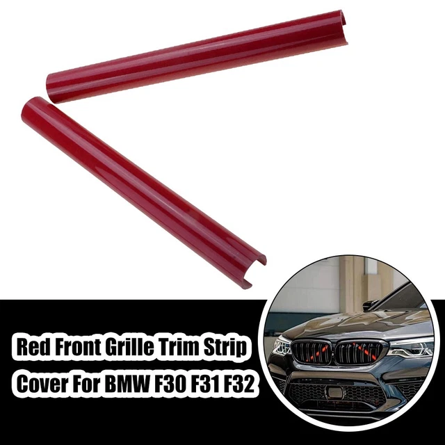 Lot D'Autocollants Pour Calandre Auto - Bandes Avant Rouge Et Vert - 20 Pièces Pour Octavia RS 5E, Superb, Kodiaq, Karoq