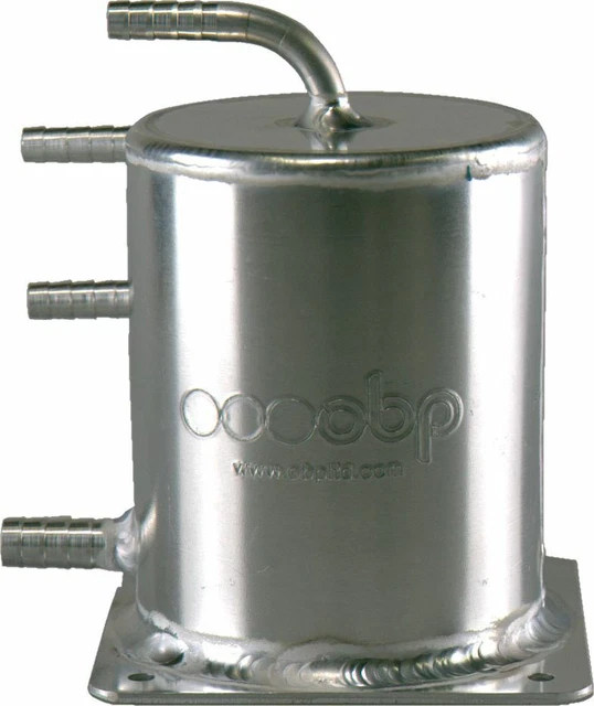 OBP 1 Ltr pentola carburante vorticoso in lega 135 mm (H) x 100 mm (Dia) attacco base (OBPA020)