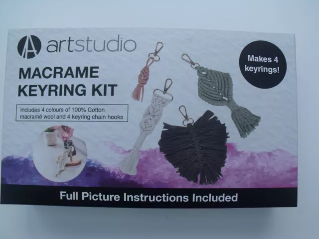 Kit De Llaveros Macrame - Estudio De Arte