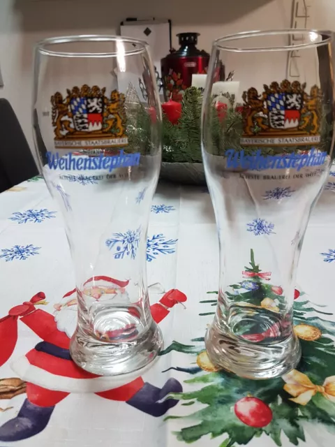 Bierglas 0,5l 2er Set Glas Pokal Weizengläser mit Bayersche Münster