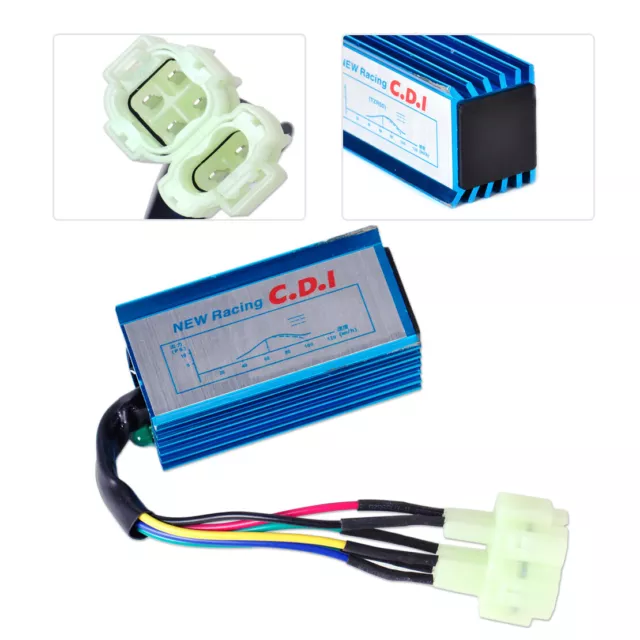 6Pin Racing CDI Box Unit pour GY6 50cc 125cc 150cc Scooter ATV Moped Go Kart