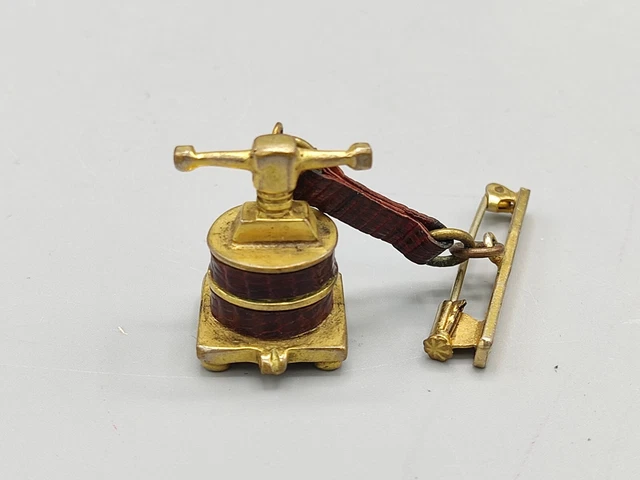 Broche Ancienne Avec Inscription En Arabe - Bijou Vintage - Occasion