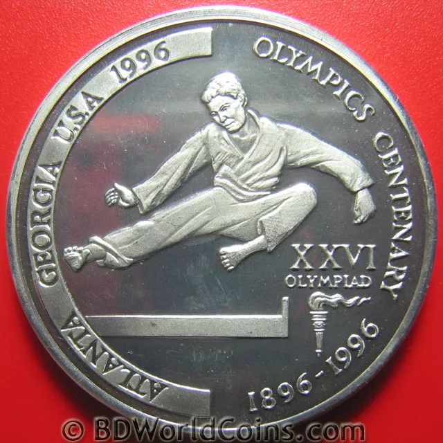 1996 Tanzania 2000 Shilingi Error Aluminum Proof Taekwondo Mint=25 Coins! Plain