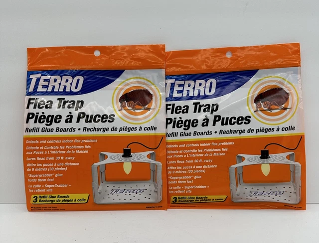 2x Terro Flea Trap Refills Flea Control 6 Refills Total - SHIPS FREE