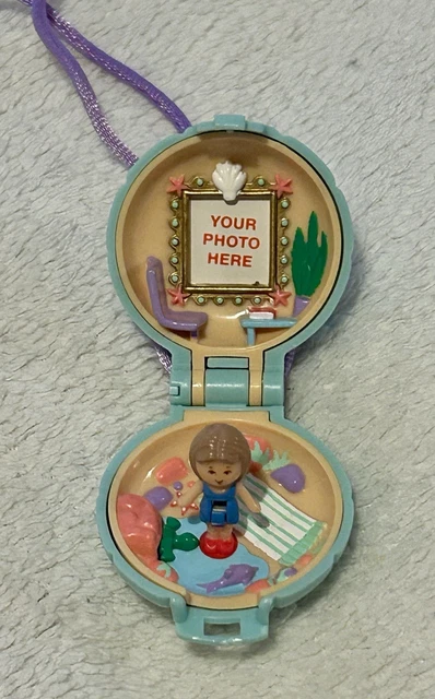 Collier Polly Pocket Bluebird Pretty Present Locket - 1992 - Vintage #geektradepp