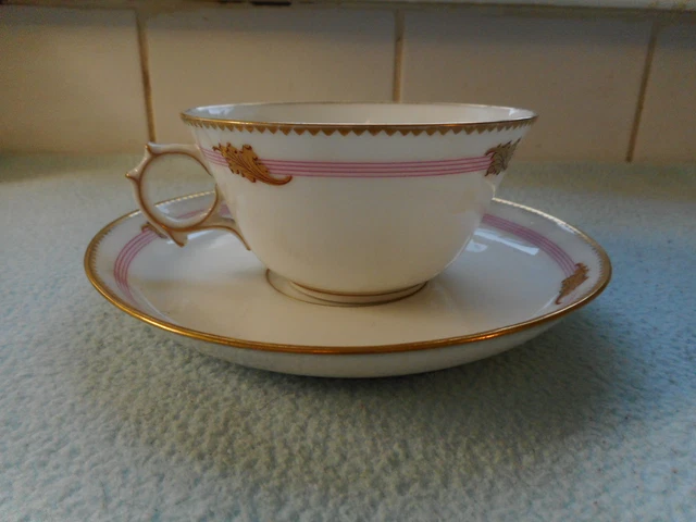 CH PILLIVUYT & Cie Paris Exp 1867 Medaille D'Or Tea Cup And Saucer
