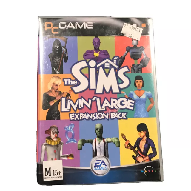THE SIMS PC GAME Rare Vintage 2000 Livin Large EXPANSION PACK BRAND NEW SEALED