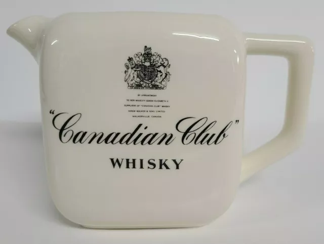 Vintage Ceramic Barware C.C. Canadian Club Whisky Pitcher