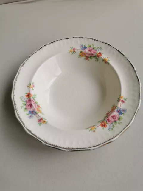 Swinnertons,'Luxor Vellum' Staffordshire,England Vintage China Dessert Bowl Rose