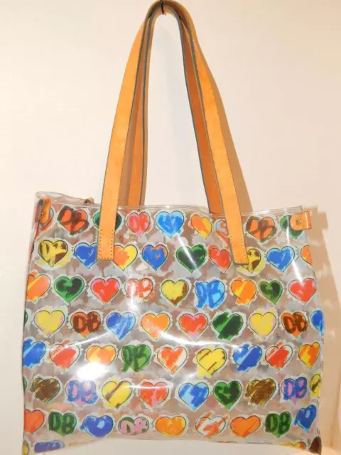 DOONEY & BOURKE Signature Heat Clear Lunch Beach Tote Handbag Multi Color