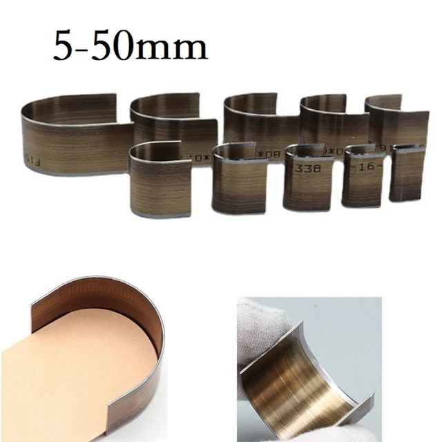 QUARKZMAN Lot 5 Poinçons Cuir En Arc 10-40mm – Coupe-Bordure Ceinture, Outil Poinçonnage Fer Solide Pour Cuir & Sangle