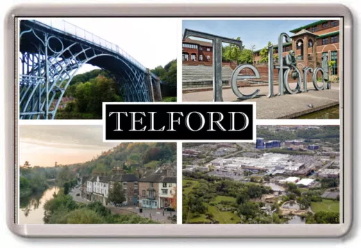 FRIDGE MAGNET - TELFORD - Large - Shropshire TOURIST