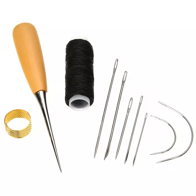 Sewing Needle Awl Leather 1 Set-Stitching Needles Shoe Repair Leather Craft  Tool