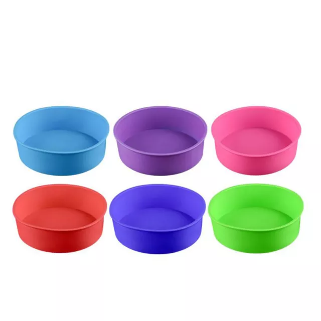 Silicone 6-Inch Round Cake Pan Baking Mold BPA Free Non-Stick Bakeware Pan