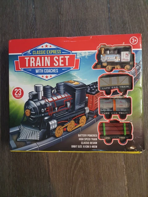 CLASSIC EXPRESS TRAIN Set with Coaches 23 Piece Set £5.45 - PicClick UK