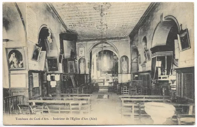 CPA " Tombeau du Curé d' ARS - Intérieur de l'Eglise d' ARS