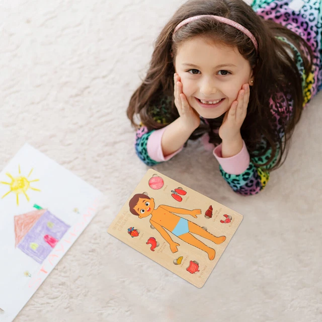 HUMAN BODY PARTS Toy Science Learning Structure Puzzle Kindergarten