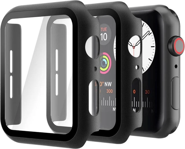 Built-in Thin HD Tempered Glass Screen Protector Cover iwatch SE/6/5/4(2 Pack)