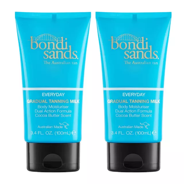 2 x Bondi Sands Everyday Gradual Tanning Milk Body Moisturiser - 100ml